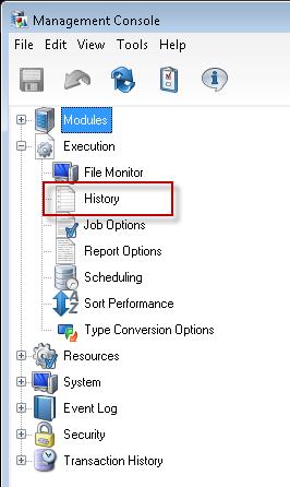 Getting Started In the browser version of Management Console you can view execution