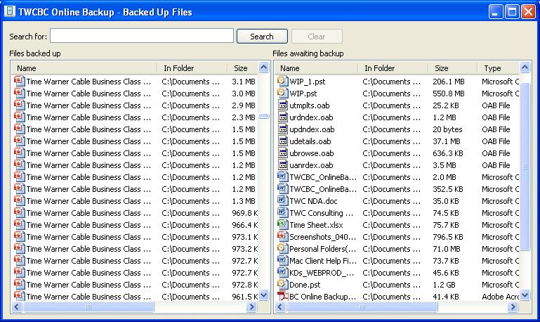 Figure 7: Enabling Advanced View When Enable Advanced View is on, the % Complete for any backup in progress is visible on the Status window.