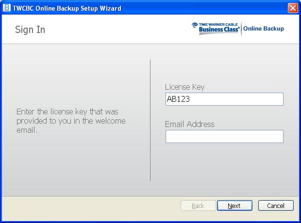 Chapter 2: Getting Started Using the Setup Wizard The Setup Wizard automatically starts after the Online Backup files have been copied.