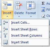 4. Worksheets Add Worksheets To add a new worksheet to a workbook: Click the row header or any