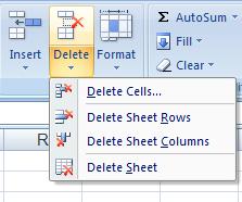 4. Worksheets Delete Worksheets To Delete a worksheet: You can right-click its tab and click Delete in