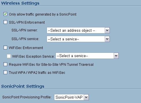 General Settings Tab In the General tab, enter a friendly name such as VAP-Guest in the Name field. Select Wireless from the Security Type drop-down menu.