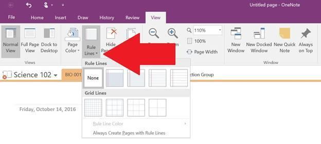 TYPING A NOTE OneNote 2016 gives you the chance to type notes just like you do in word processors (like Microsoft Word).