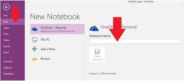 that OneDrive Personal is selected. 4.