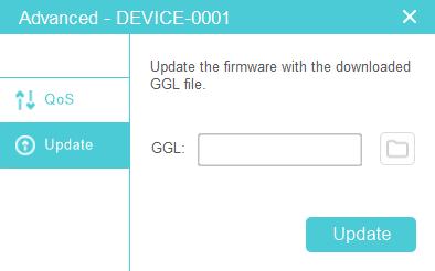 Chapter 3 Manage an Individual Powerline Device 5. Select the obtained update file(s), and click Update. 6.