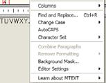 Multiline text columns are created in the text editor as a single object.
