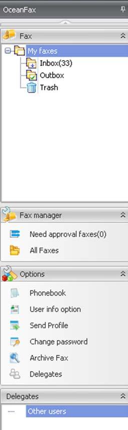 2.2.2 Fax List In fax list, users can view all the inbound and outbound faxes, as well as their properties, including document ID, status, subject, pages, date, and etc.