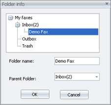 2. In the Folder Info, select the folder you want to modify and then input the folder name in the folder