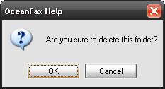 3 Delete Folder Users can delete the useless folders in their OceanFax accounts.