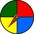 Something that has a chance of happening in an experiment The possible outcomes for the spinner are red, blue, green, and yellow. 100.