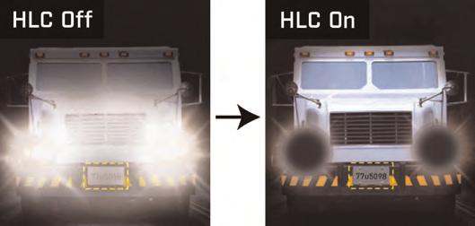 Example image for HLC setting WDR (Wide Dynamic Range): The camera compensates for changes in brightness across the image to enhance the picture quality of both light and