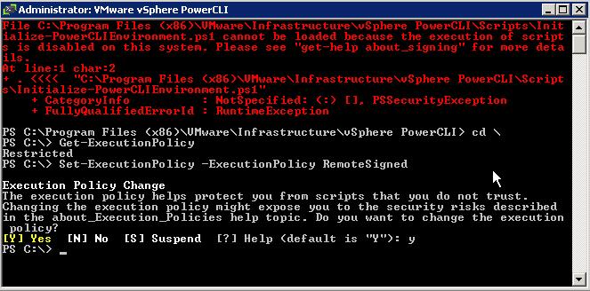 2.2 Configuration of PowerCLI 5.1 Open the VMware vsphere PowerCLI shortcut on the WFA Server desktop.