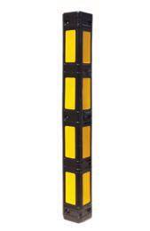 Parking Car Stopper (Pipe Type) 1800 mm 120 mm Diameter: 180 mm /Thickness: 2,5 mm Diameter: 60 mm / Thickness: 2 mm Black, Electrostatic paint with yellow
