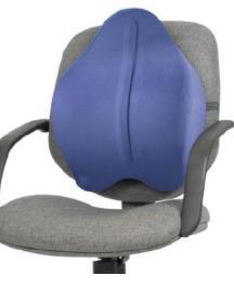 Made of temperature-sensitive memory foam, covered in removable and washable Black Terry Cloth. https://www.relaxtheback.com/index.php/contour-lumbar-backcushion.html?