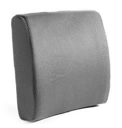 Memory Foam Lumbar Support Cushion Adjustable double elastic straps to keep cushion in place.