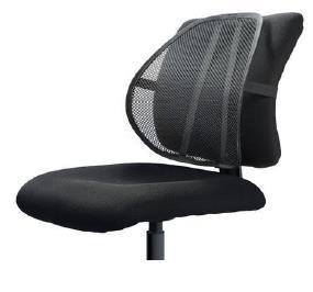 Chairs Mesh Lumbar Back Support Durable elastic strap to fit chair securely. Breathable mesh fabric to allow air circulation.