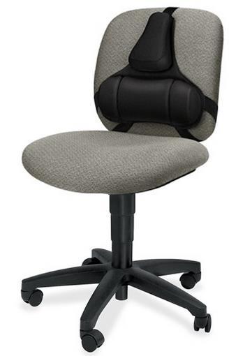 and Lower Back Cushion 2-tiered support system features mid-spinal and lower lumbar support.