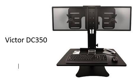co/0ljgftz Height adjustable surface independent of height adjustable monitor arms.