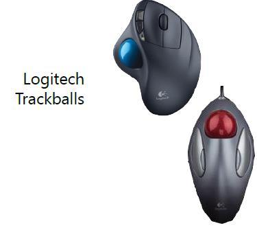 Track ball moves the cursor so that you don t have to move your hand/arm.