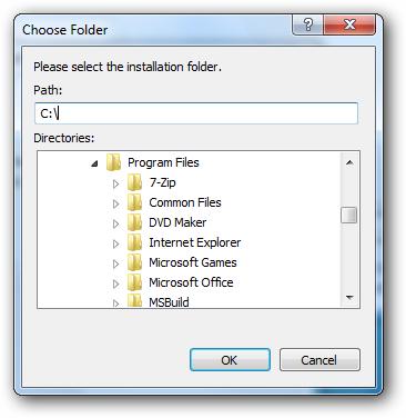 5. Choose the folder where you want
