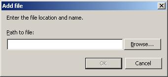 Configure Additional Settings on the IIS Server (6.0) b. In the Add File dialog, identify the path: Type the path into the Path to File field. Or, click, then navigate to the wdwebcgi.