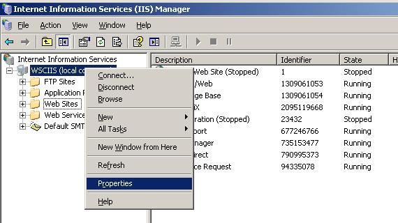 Configure Additional Settings on the IIS Server (6.