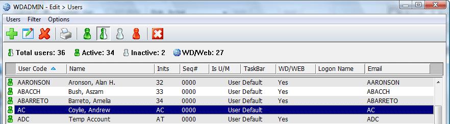 4 ENABLING WORLDOX USERS FOR WEB/MOBILE ACCESS Setting up user permission for Worldox/Web Mobile is done with the standard Worldox Administration program (WDADMIN) that is part of your Worldox setup.