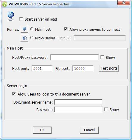 Test Worldox/Web Mobile ports 3 Run the test. In the WDWEBSRV - Server Properties window: a. Click.