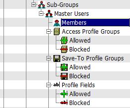 Developers Notes Create the Master Users Security Group b. Click on the Members listing for the Master Users sub-group to select it, then click in the toolbar. That opens the WDADMIN - List dialog.
