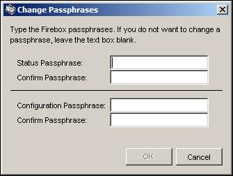 Changing the Firebox passphrases Saving a configuration to a local hard drive 1 From Policy Manager, click File > Save > As File. You can also use CTRL-S.