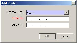 Setting Firebox Interface Speed and Duplex 2 Click Add. The Add Route dialog box appears. 3 Select Network IP from the drop-down list. 4 In the Route To text box, type the IP address.