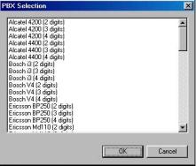2-8 Installation 2.3.2 PBX Selection Selecting a PBX from the PBX Selection list enables a quick and easy integration of the Voice Mail System.