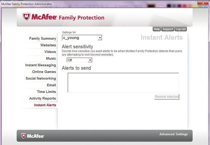 Instant Alerts Instant Alerts communicates to you instantly if your child makes several attempts to access a restricted site.
