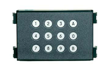 STANDALONE Memokey standalone Bruto Memokey Module (ref.53) Access control keypad with capacity for up to 100 different 4 to 6digit codes. Vandalproof keypad.