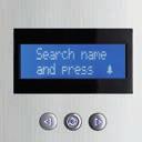 The keys allow to browse through the user and programming menu. Once the door code is entered, press to call the house.