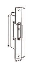 doors of up to mm. Inverted functioning or MAX version not allowed. Latch 05 60 998 GLASS CAD CHROMED LOCK RELEASE Articulated flush-mounted lock-release for one plate glass doors (of up to mm).