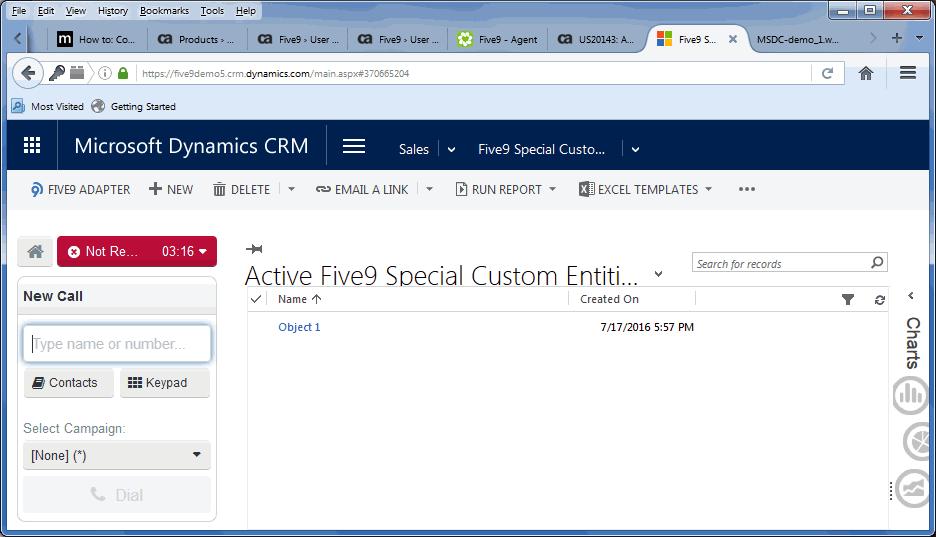 Configuring the Five9 Plus Adapter for Microsoft Dynamics CRM Creating Custom Entities