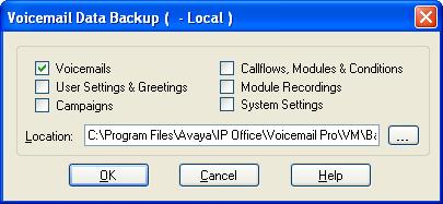 4.6 Transferring Voicemail Server Settings If the IP Office Application Server is replacing an existing voicemail server, a backup of all the settings, prompts and messages from that server can be