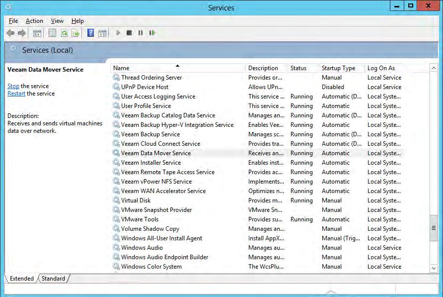 Module 3: Deployment Both Veeam Data Mover Service and Veeam Installer Service are always present at the Windows server added to the Veeam Backup & Replication UI.