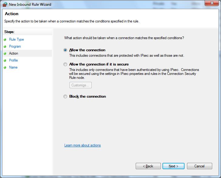 Appendix 1 Configuring/Removing the Firewall 10. Select the This program path check box. Select GMIPConfigE.
