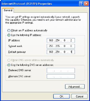 Select Use the following IP address and then key in the IP address. The Subnet mask will then appear automatically in the window. 6.3 How to configure your IP while your system is under Static IP?