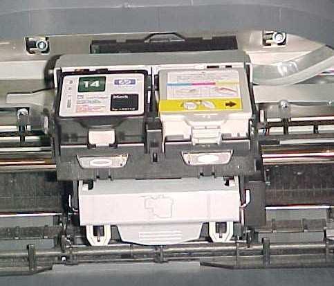 Removing Ink Cartridges Black and color