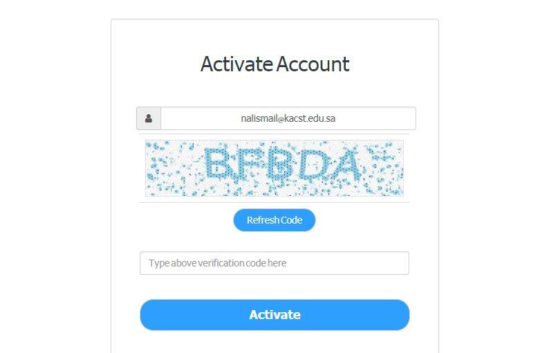Activate the account After the success of the registration process, a mail will be sent to your email to activate the account. If you do not receive mail, please check your Junk / Spam folders.