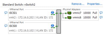 Figure 11 vswitch2 iscsi virtual switch B.4 vswitch3 Two 10 Gb physical adapters in Fabric B are assigned to this virtual switch.