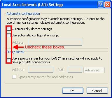 Network LAN Setting].