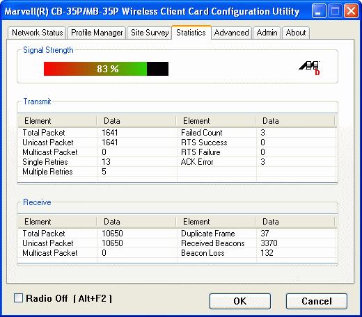 5.2.4 Statistics Statistics page displays the detail counter information based