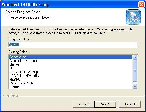 Select a program folder and click Next Click on Finish to complete the installation Upon completion, go to Program Files