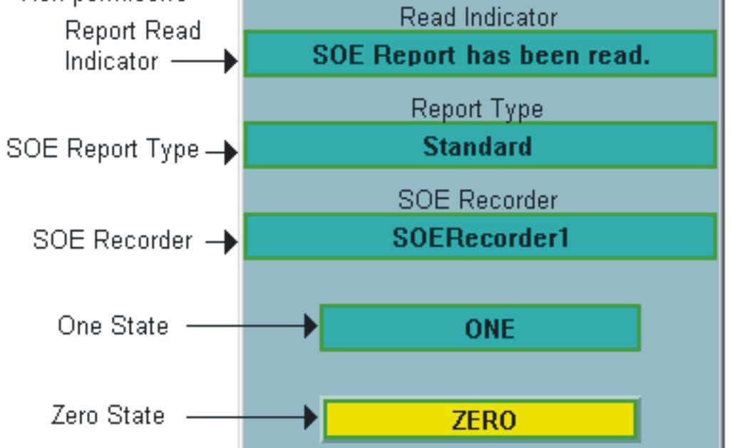 Section 7 SOE Reporting SOE Report Faceplate SOE Report Faceplate The SOE Report faceplate represents an SOE function block in a controller.