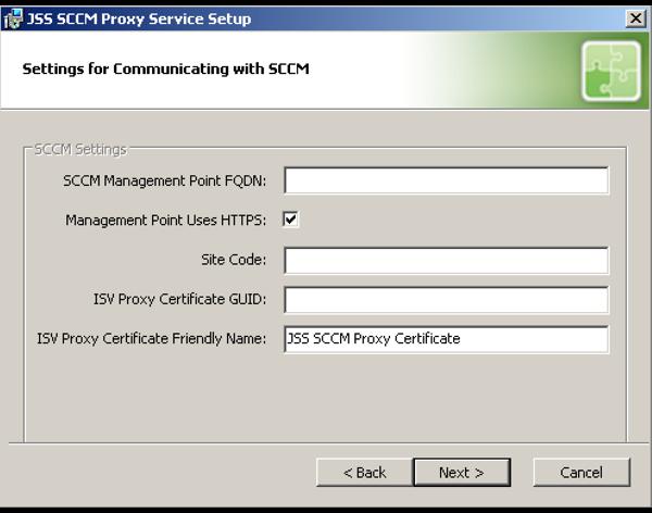Double-click the JSS SCCM Proxy Installer.