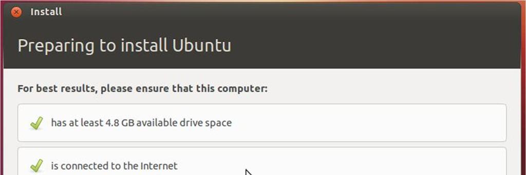 Initial Options Ubuntu 12.